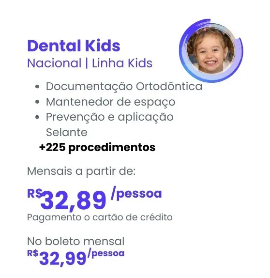 Amil Dental - plano odontologico para criança